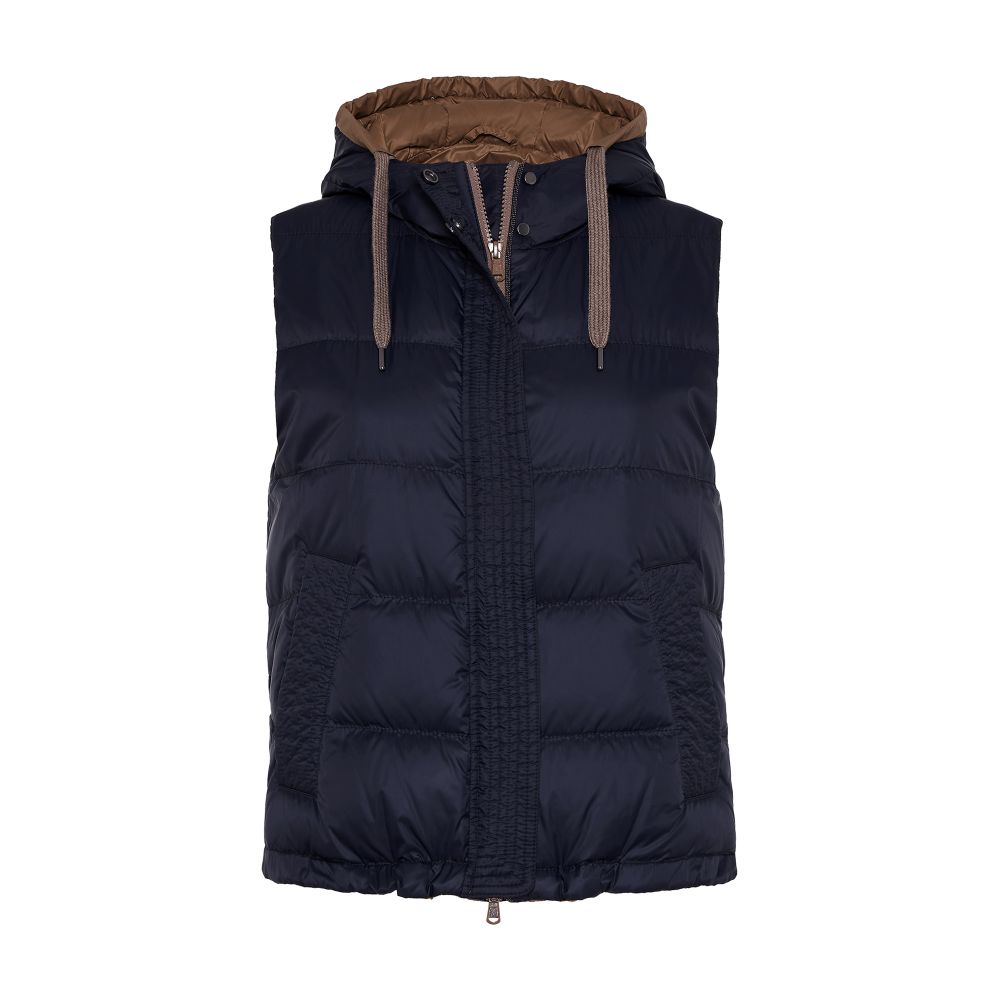 Brunello Cucinelli Nylon sleeveless puffer jacket