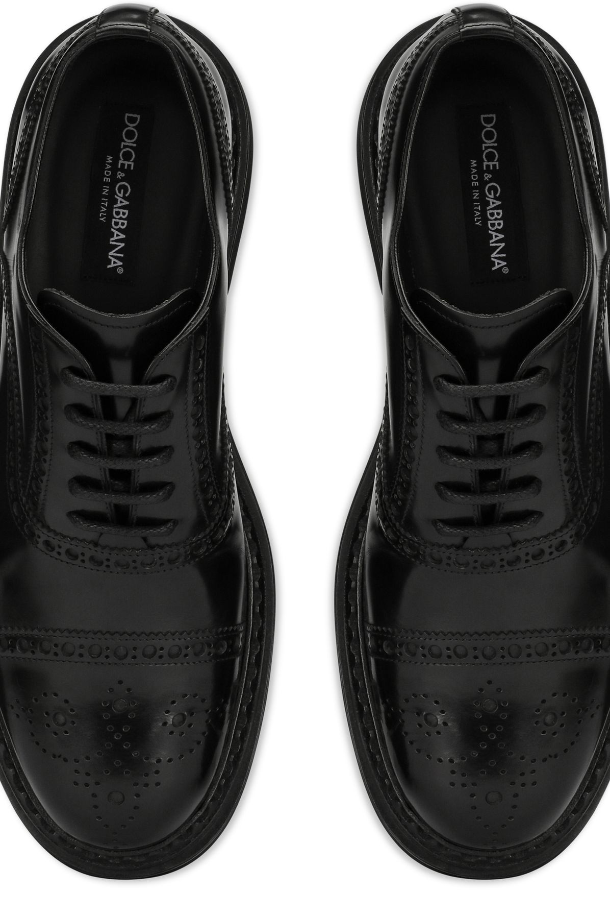 Dolce & Gabbana Brushed Calf Leather Oxford Shoes