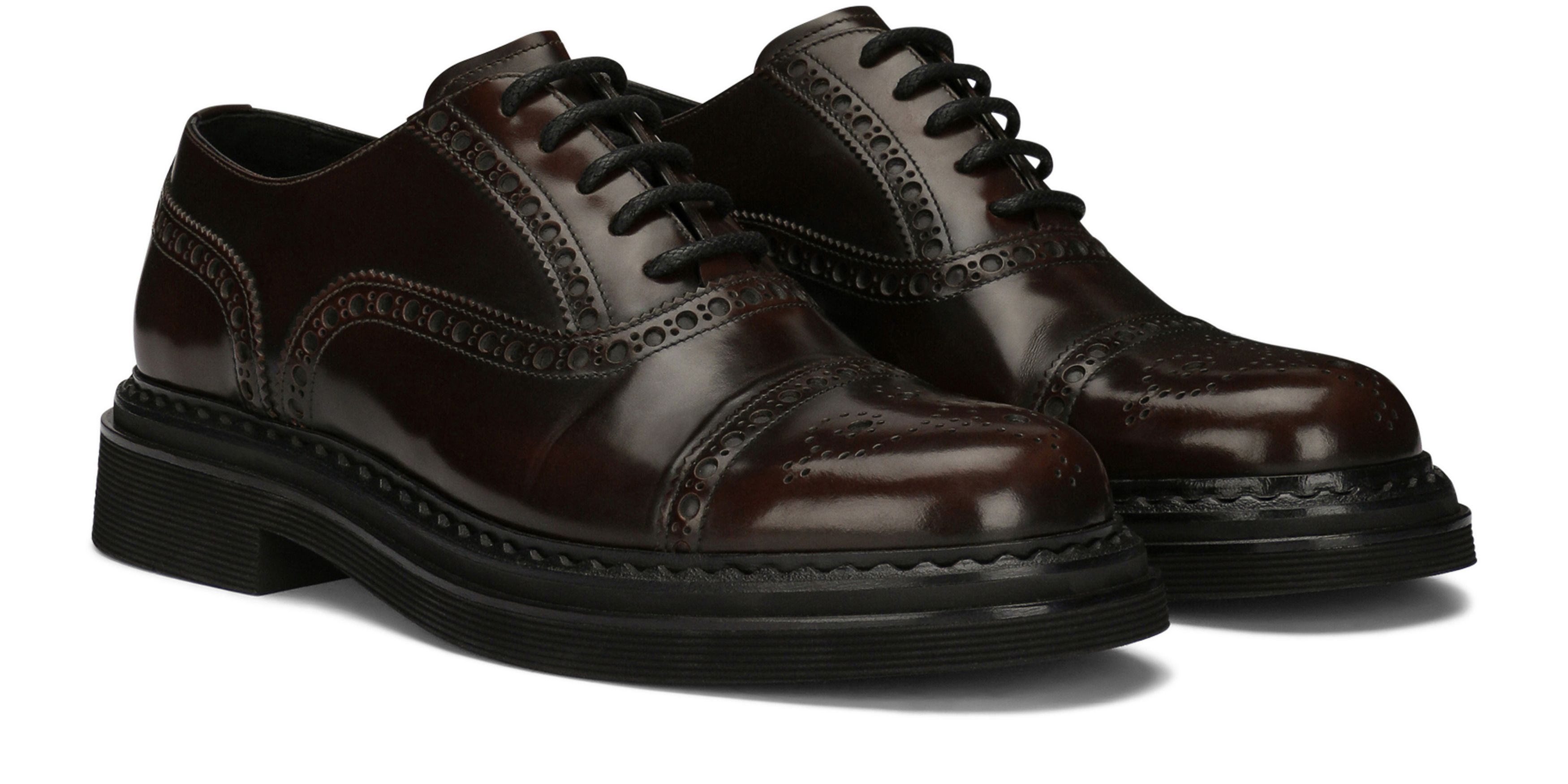 Dolce & Gabbana Brushed Calf Leather Oxford Shoes