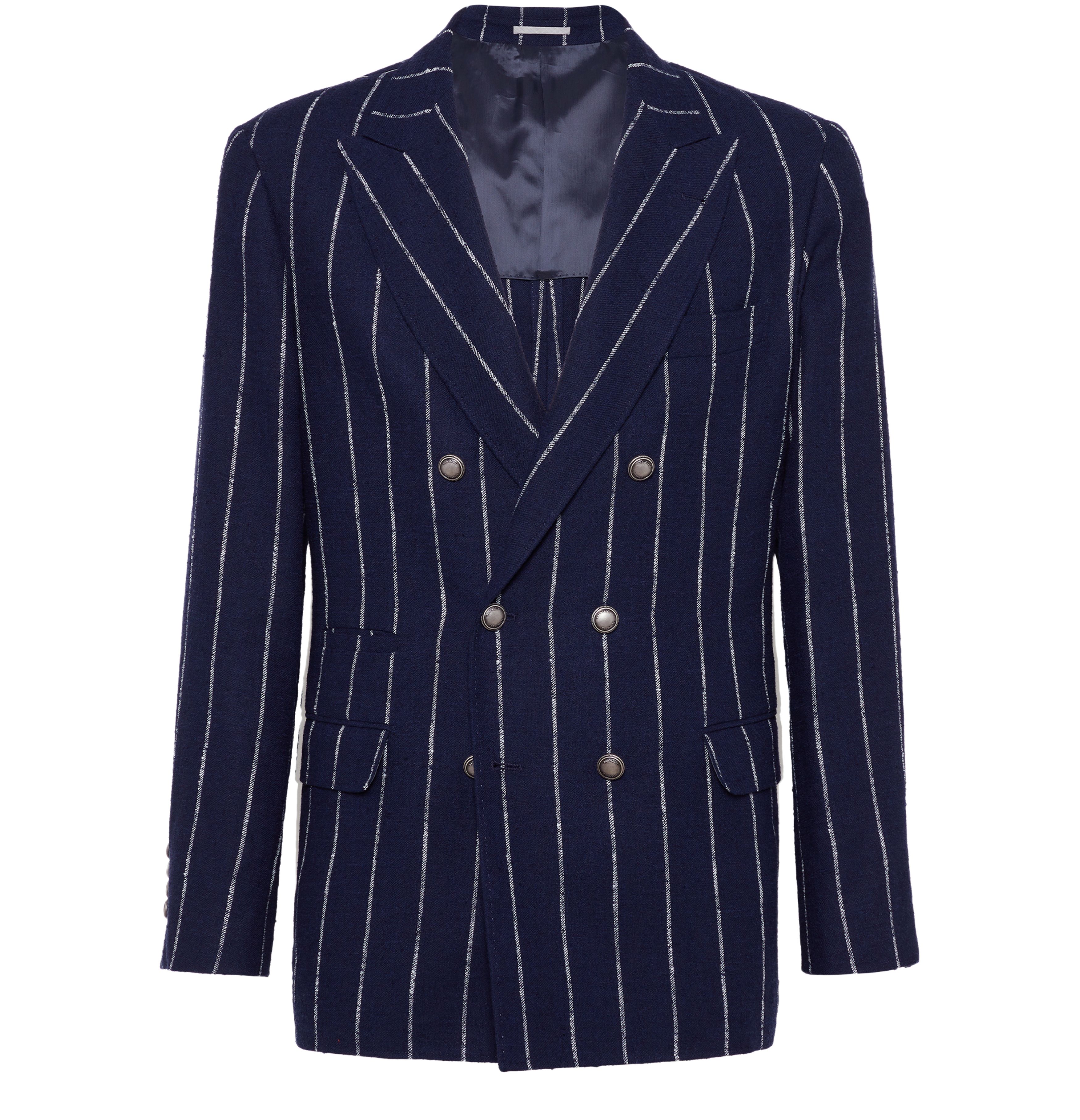 Brunello Cucinelli Chalk stripe deconstructed blazer