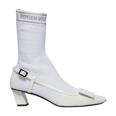 Roger Vivier Belle Vivier boots with monogrammed sock