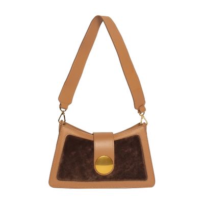 Elleme Buckle shoulder shearling bag