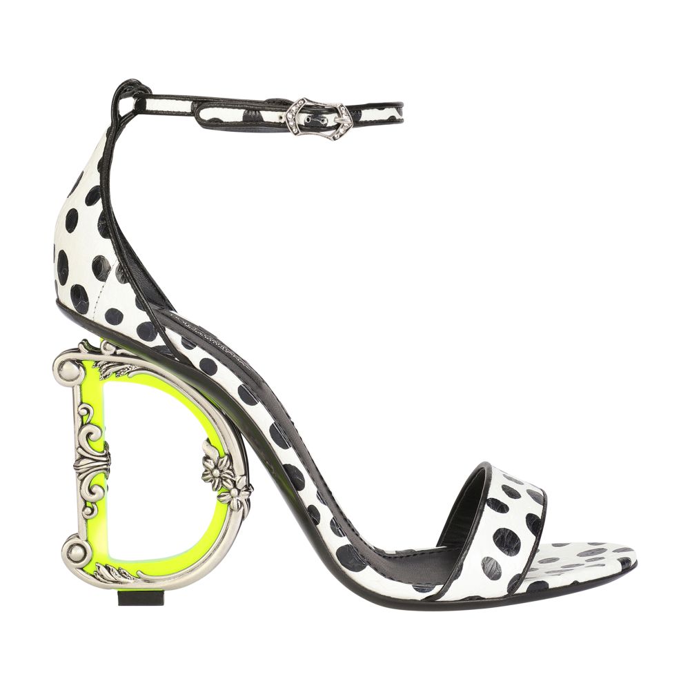 Dolce & Gabbana Printed elaphe baroque DG sandals