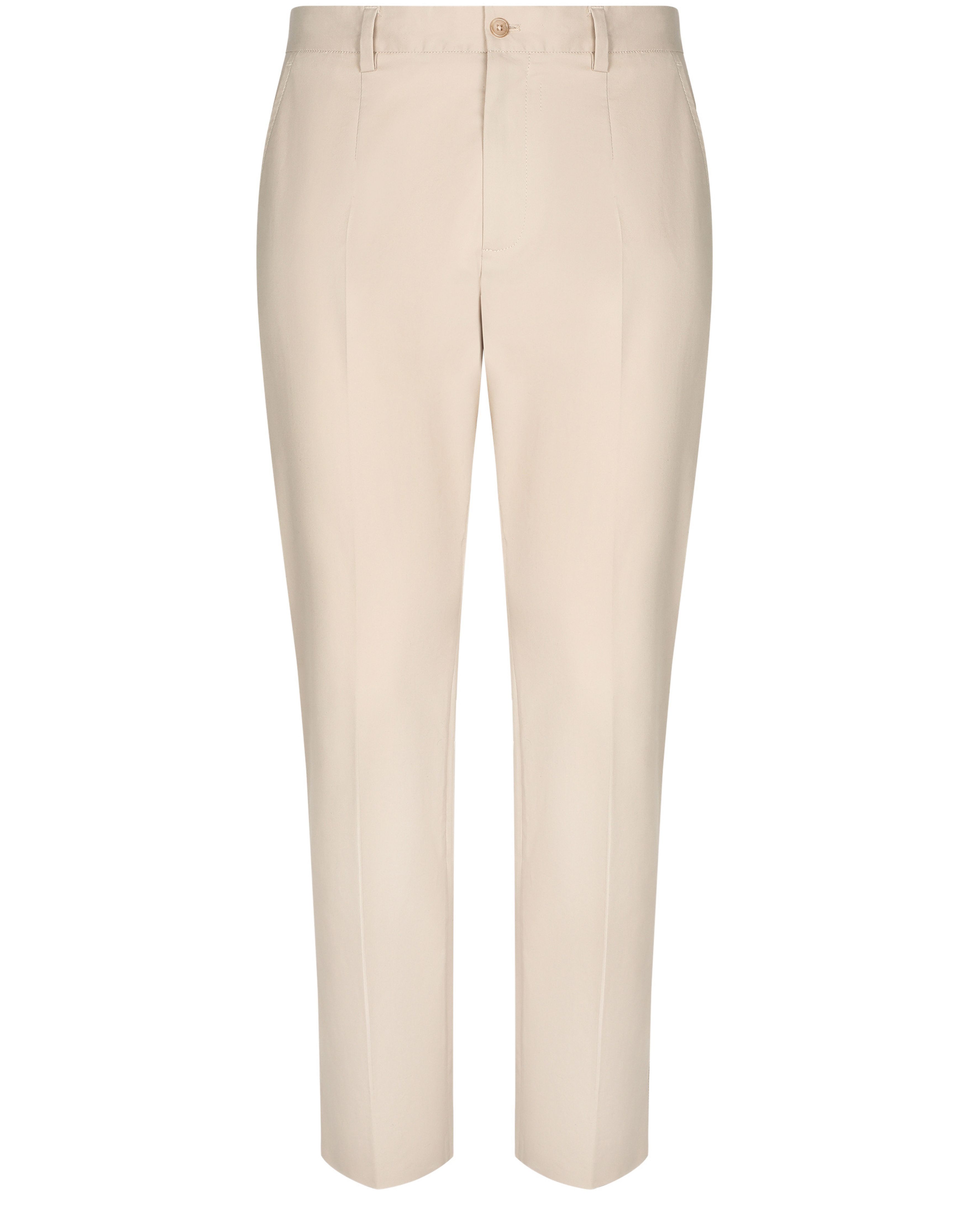 Dolce & Gabbana Stretch cotton pants with branded tag