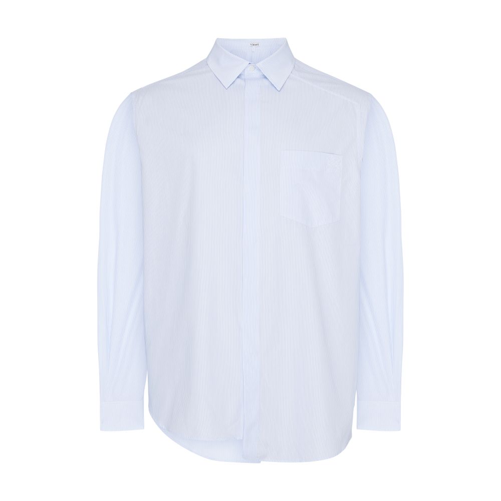 Loewe Asymmetrical striped shirt