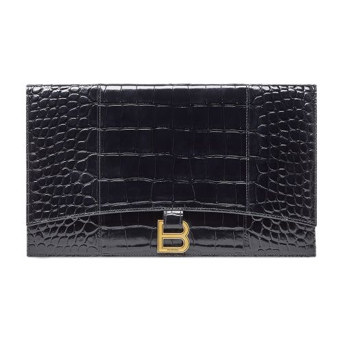 Balenciaga Hourglass flat pouch with flap