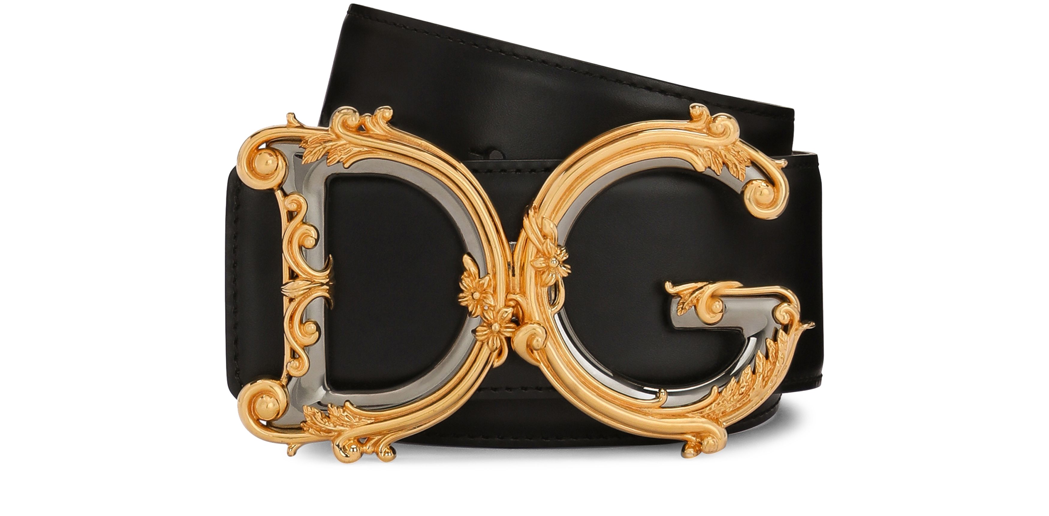 Dolce & Gabbana Calfskin belt with logo