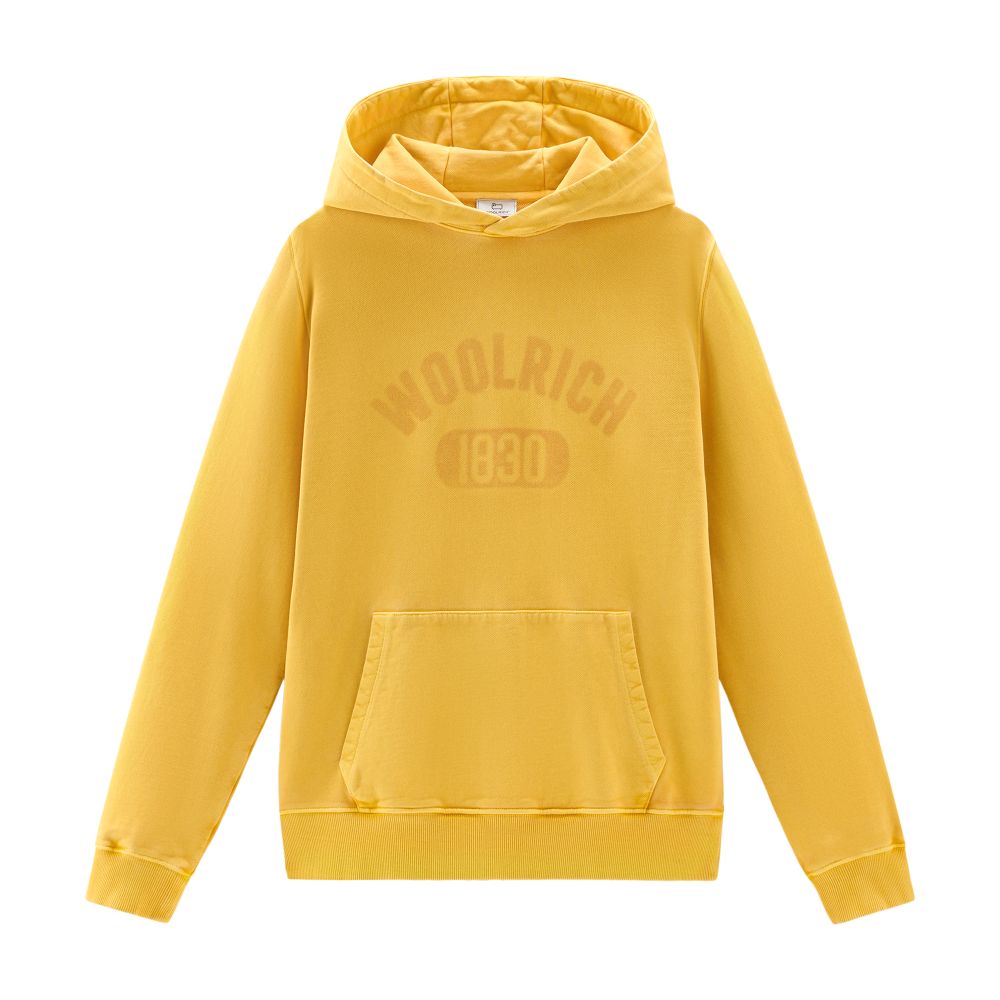 Woolrich Garment-dyed 1830 hoodie in pure cotton