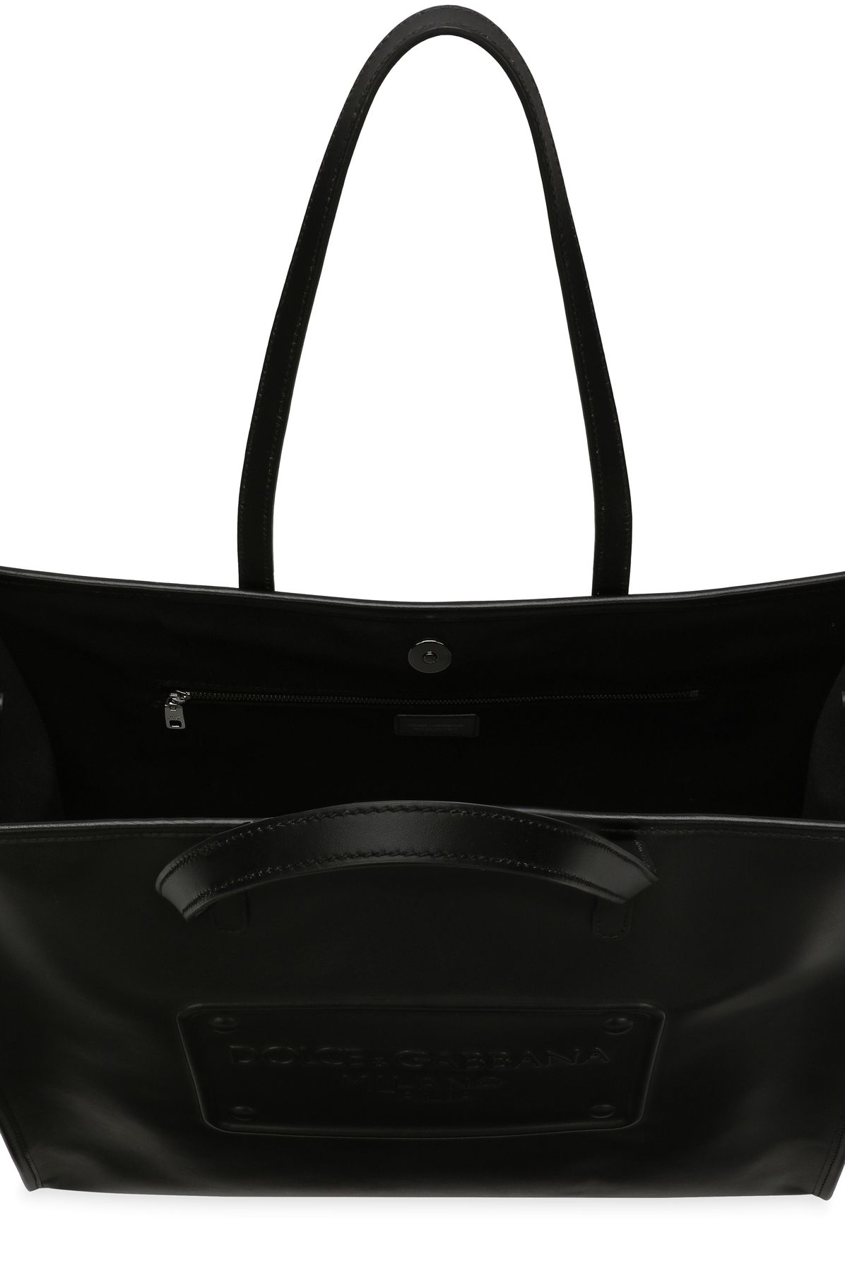 Dolce & Gabbana Calfskin shopper with raised logo