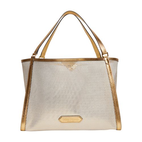 Tom Ford Metallic mesh medium tote bag