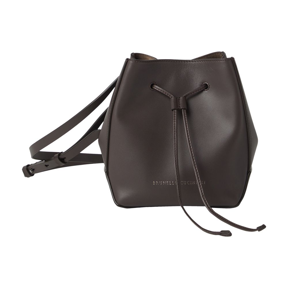 Brunello Cucinelli Leather bucket bag