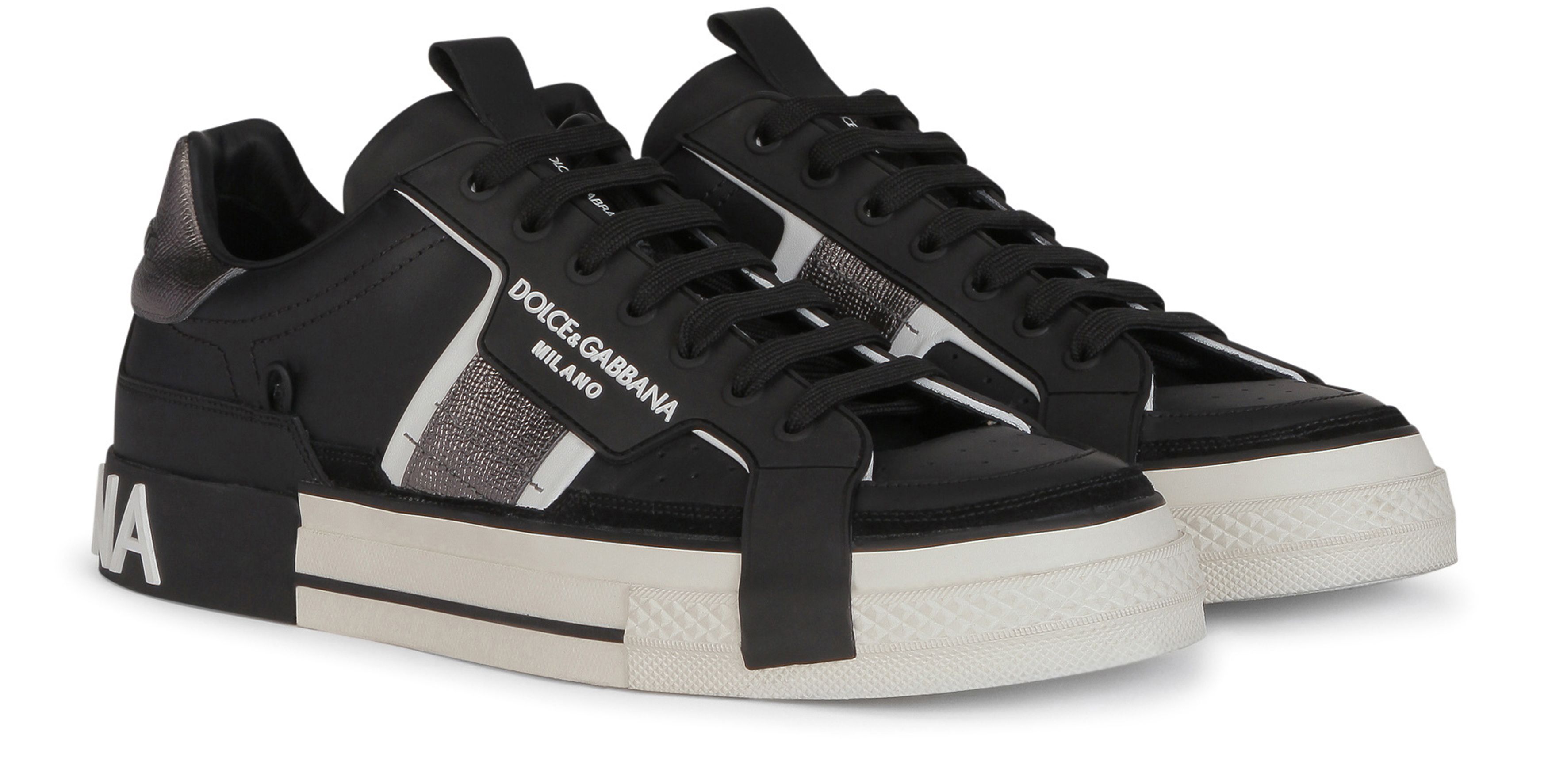 Dolce & Gabbana Calfskin 2.Zero Custom sneakers with contrasting details