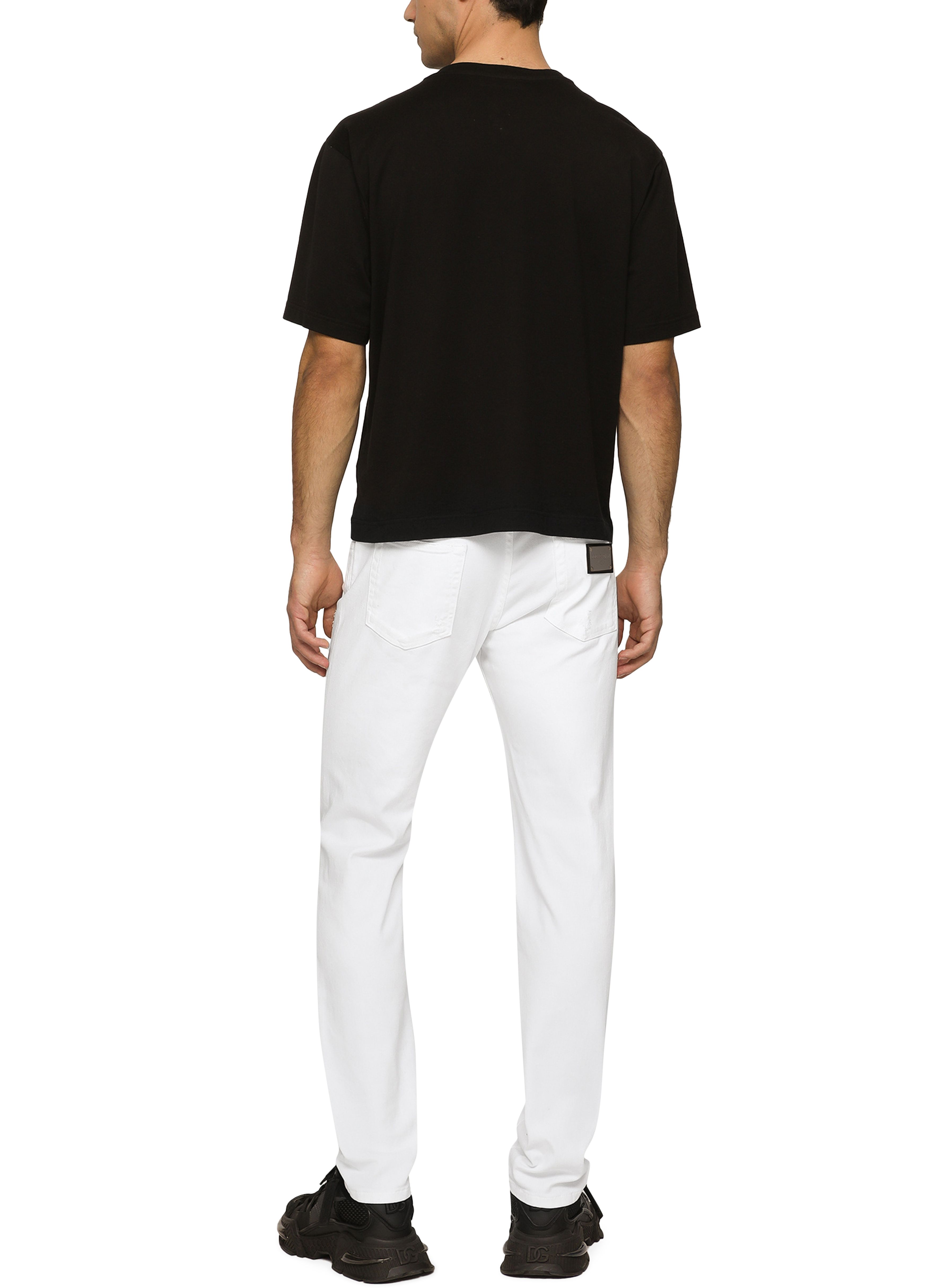 Dolce & Gabbana White skinny stretch jeans