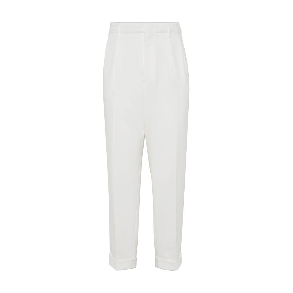 Brunello Cucinelli Relaxed-fit twill trousers