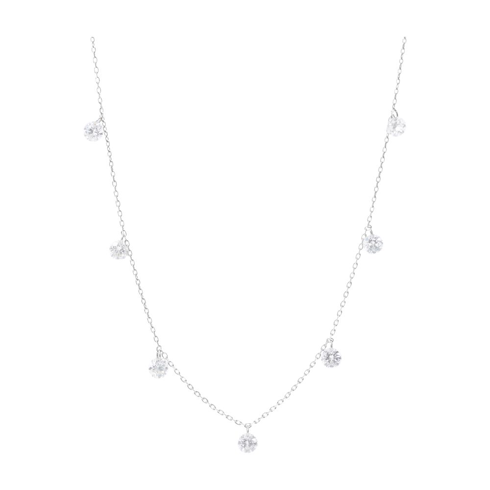 Persée Necklace Danaé 7 hanging diamonds