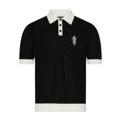 Amiri Waffle stitch polo