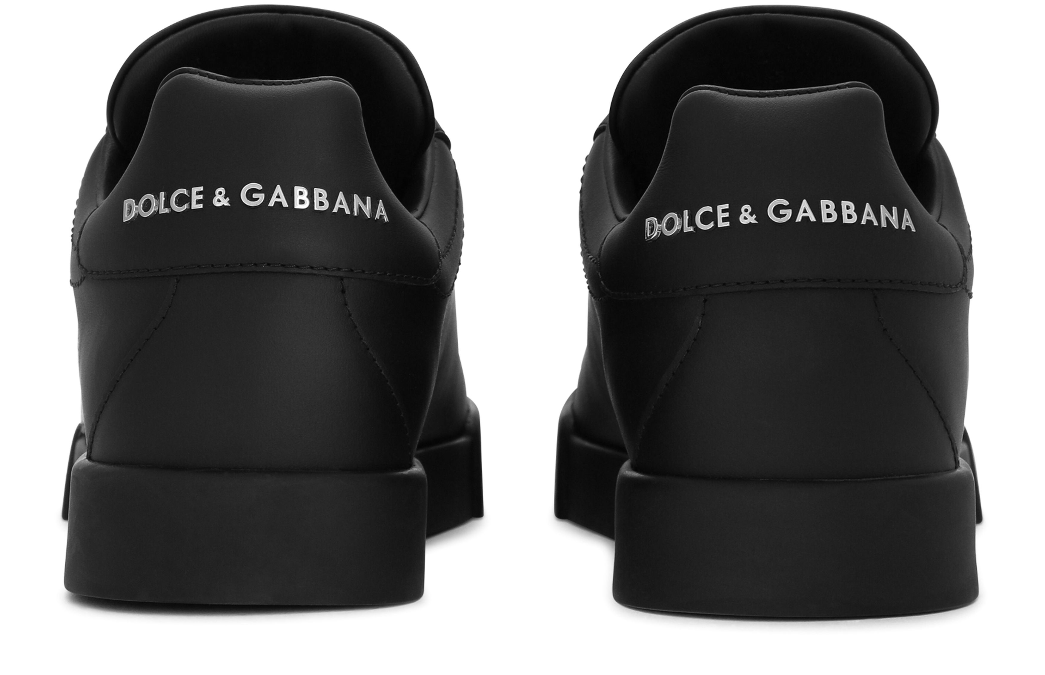 Dolce & Gabbana Portofino calfskin sneakers with DG logo