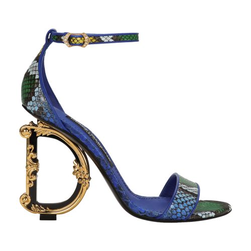 Dolce & Gabbana Python DG Barocco sandals