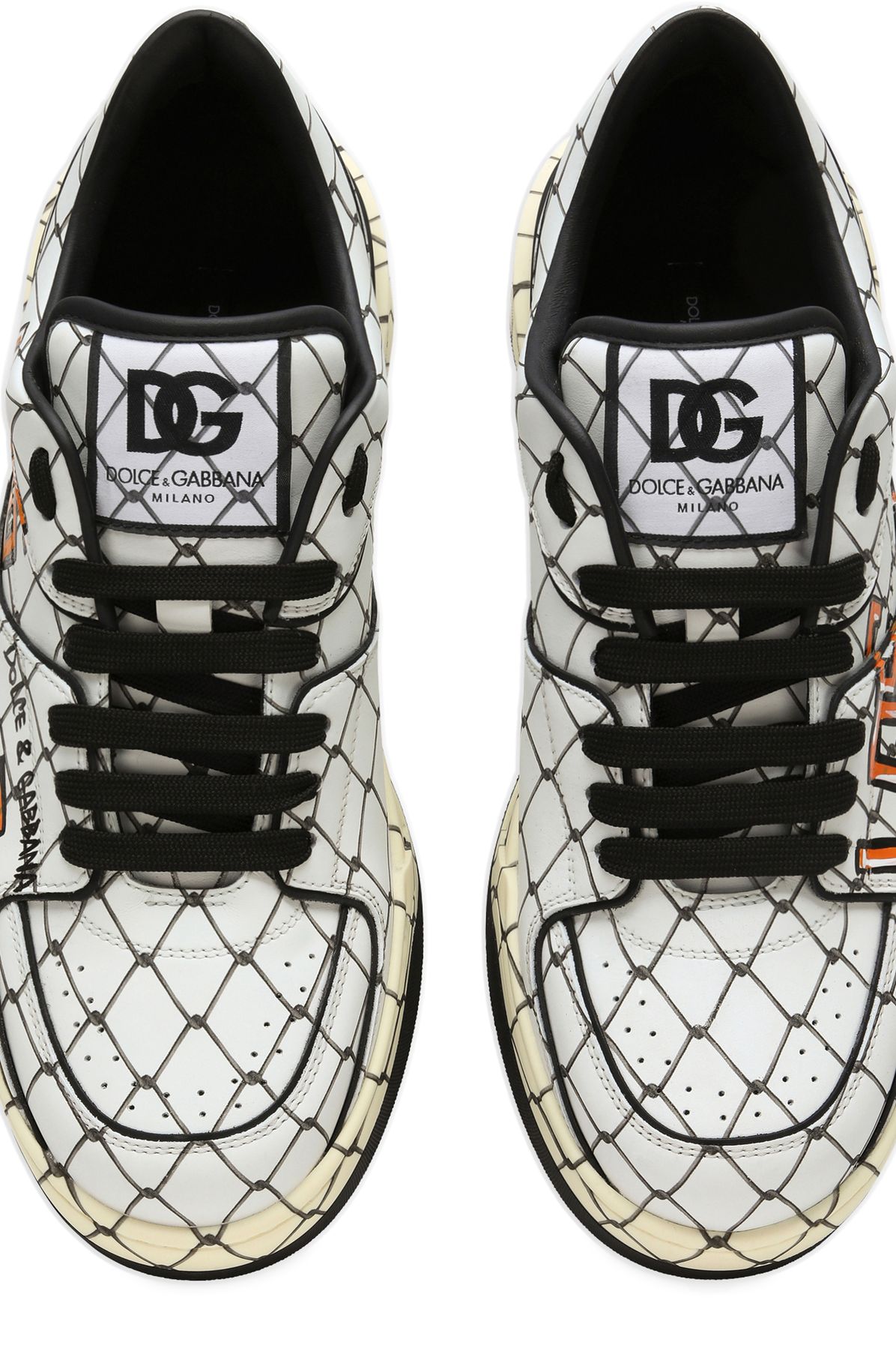 Dolce & Gabbana Printed calfskin New Roma sneakers