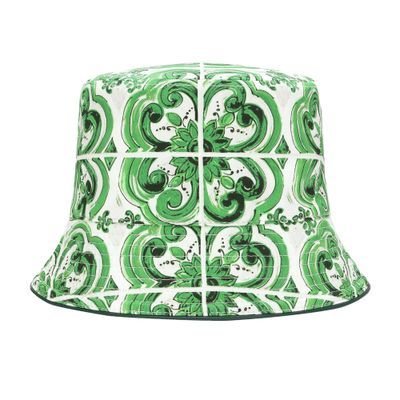 Dolce & Gabbana Majolica reversible bucket hat