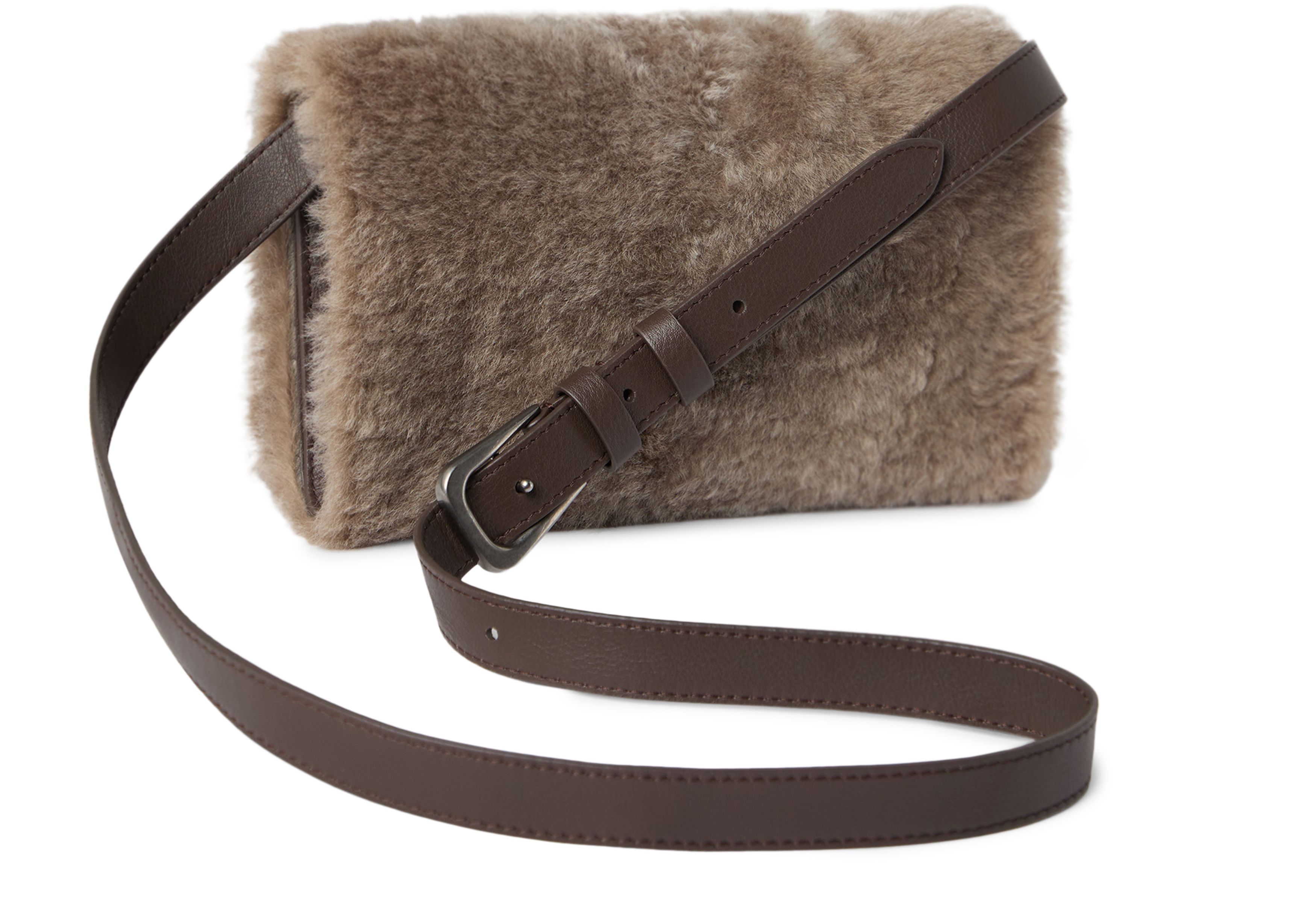 Brunello Cucinelli Shearling clutch