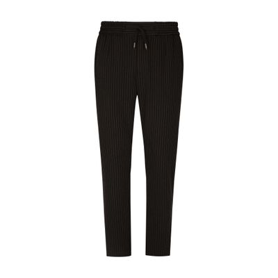 Dolce & Gabbana Pinstripe jersey jogging pants