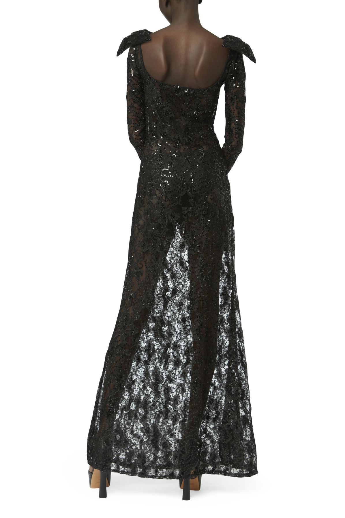 Nina Ricci Long sequin lace dress