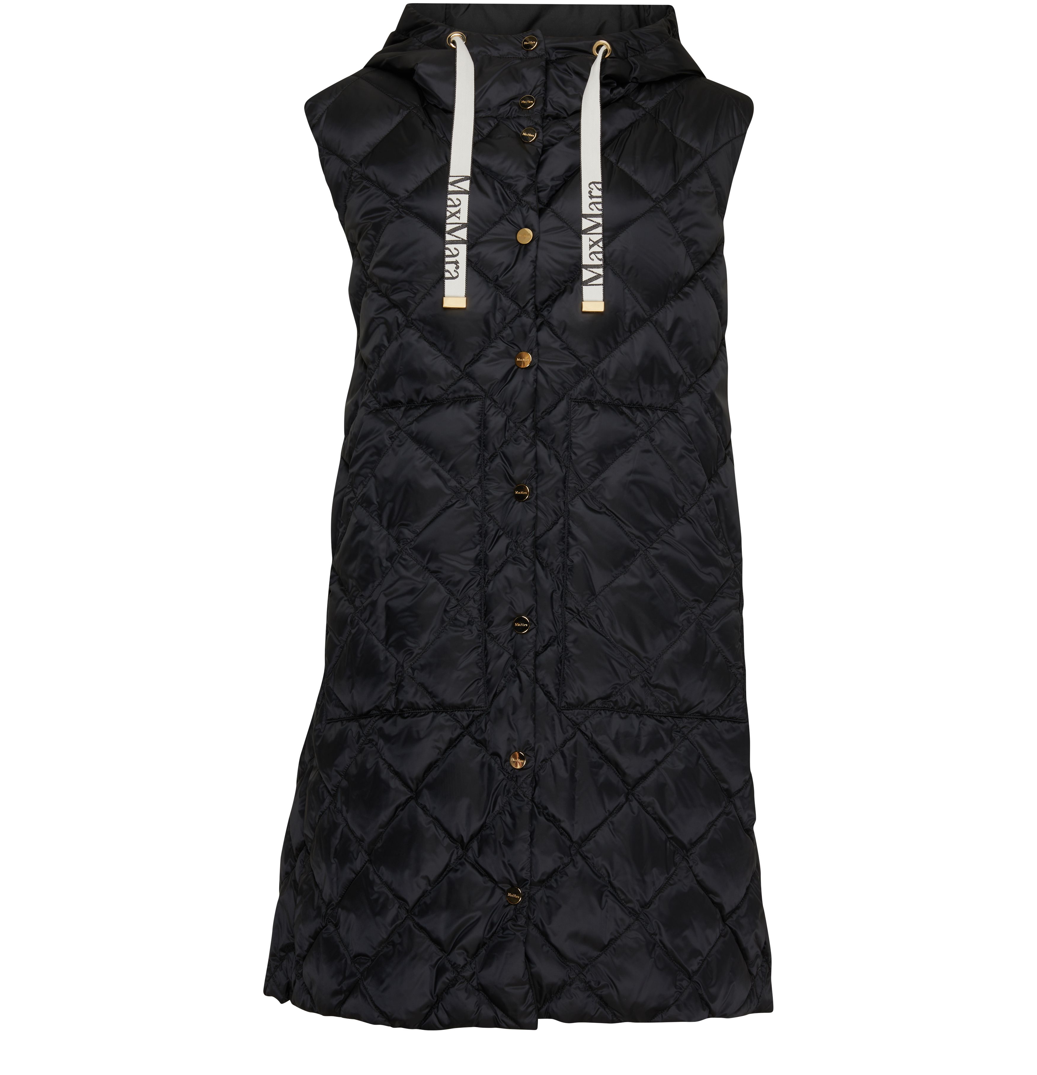 Max Mara Sisoft long quilted sleveless jacket - THE CUBE