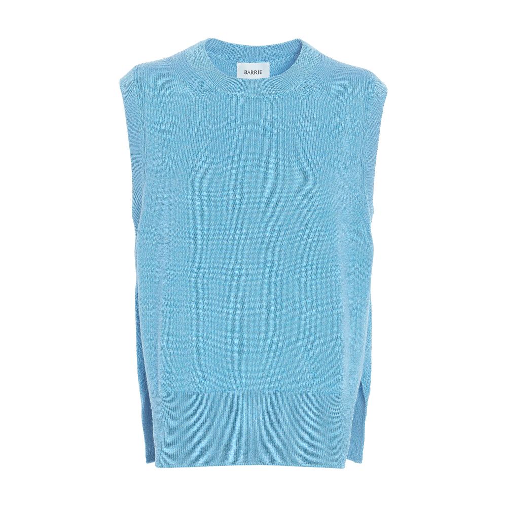 Barrie Iconic sleeveless cashmere jumper