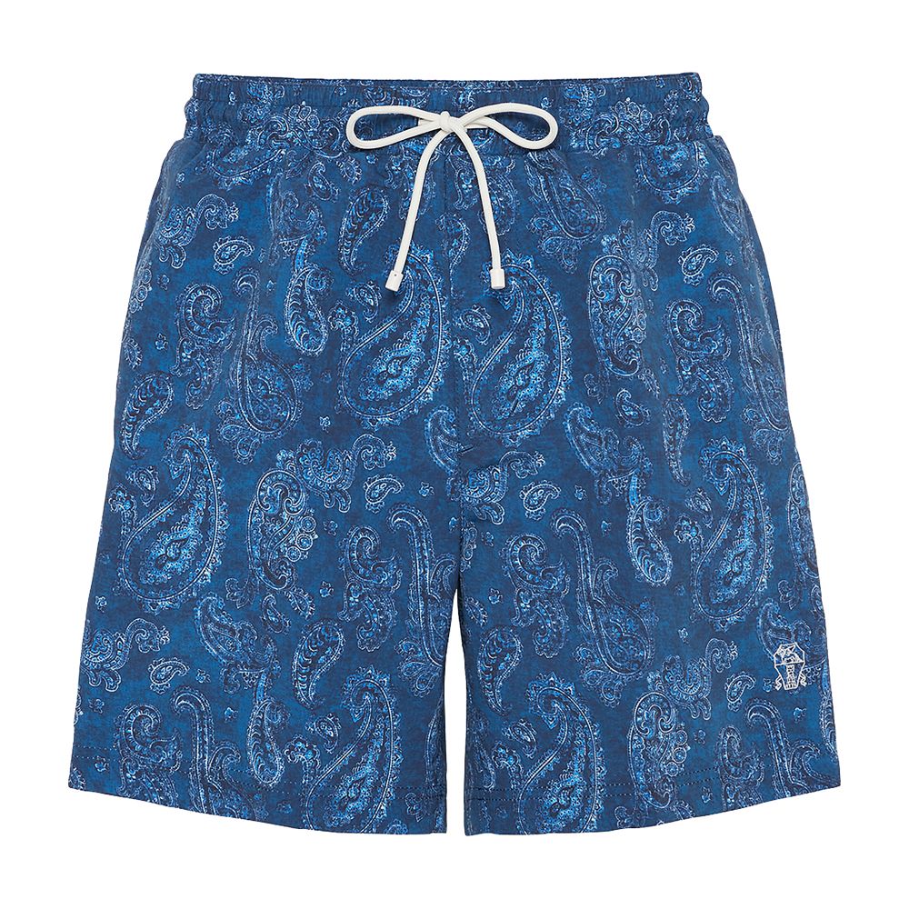 Brunello Cucinelli Paisley swim shorts