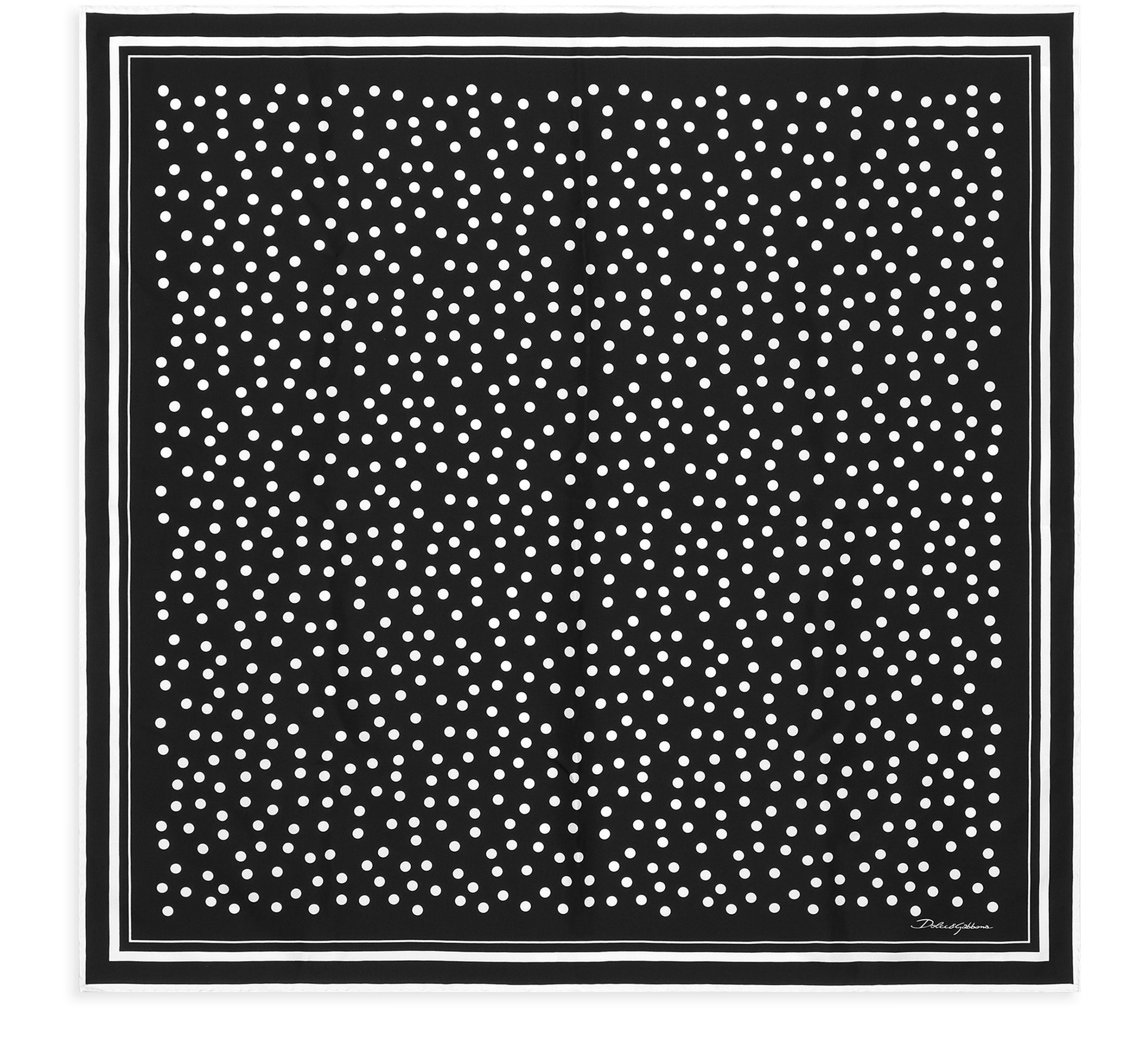 Dolce & Gabbana Polka-dot twill scarf (90x90)