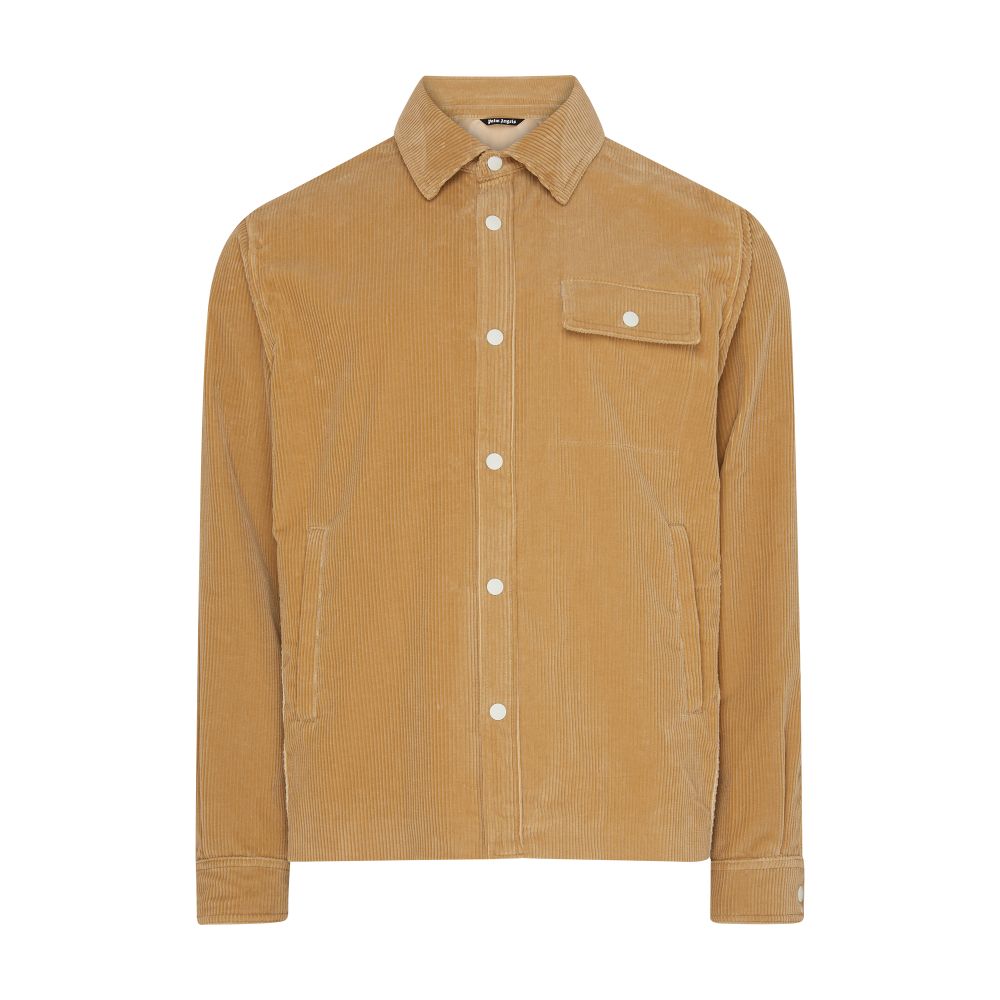 PALM ANGELS Corduroy suit tape shirt