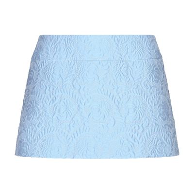 Dolce & Gabbana Floral quilted jacquard miniskirt