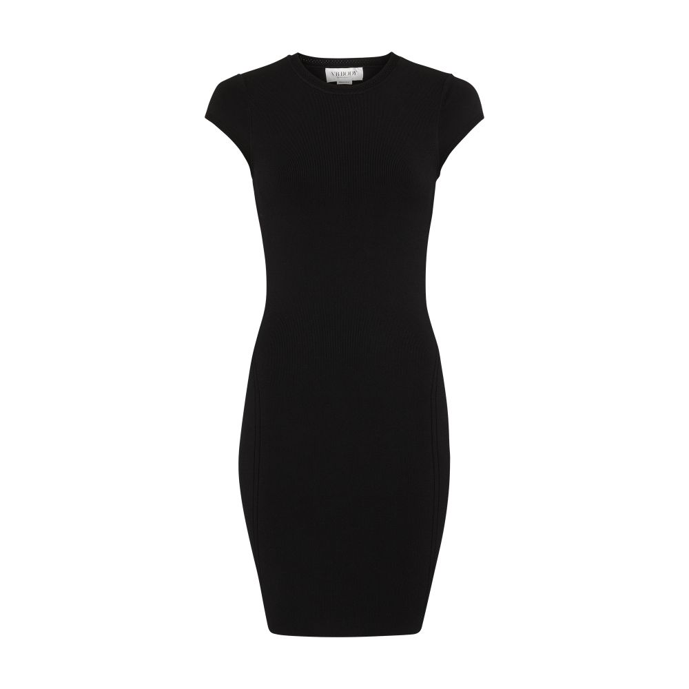 Victoria Beckham VB Body Compact Cap Sleeve Mini Dress