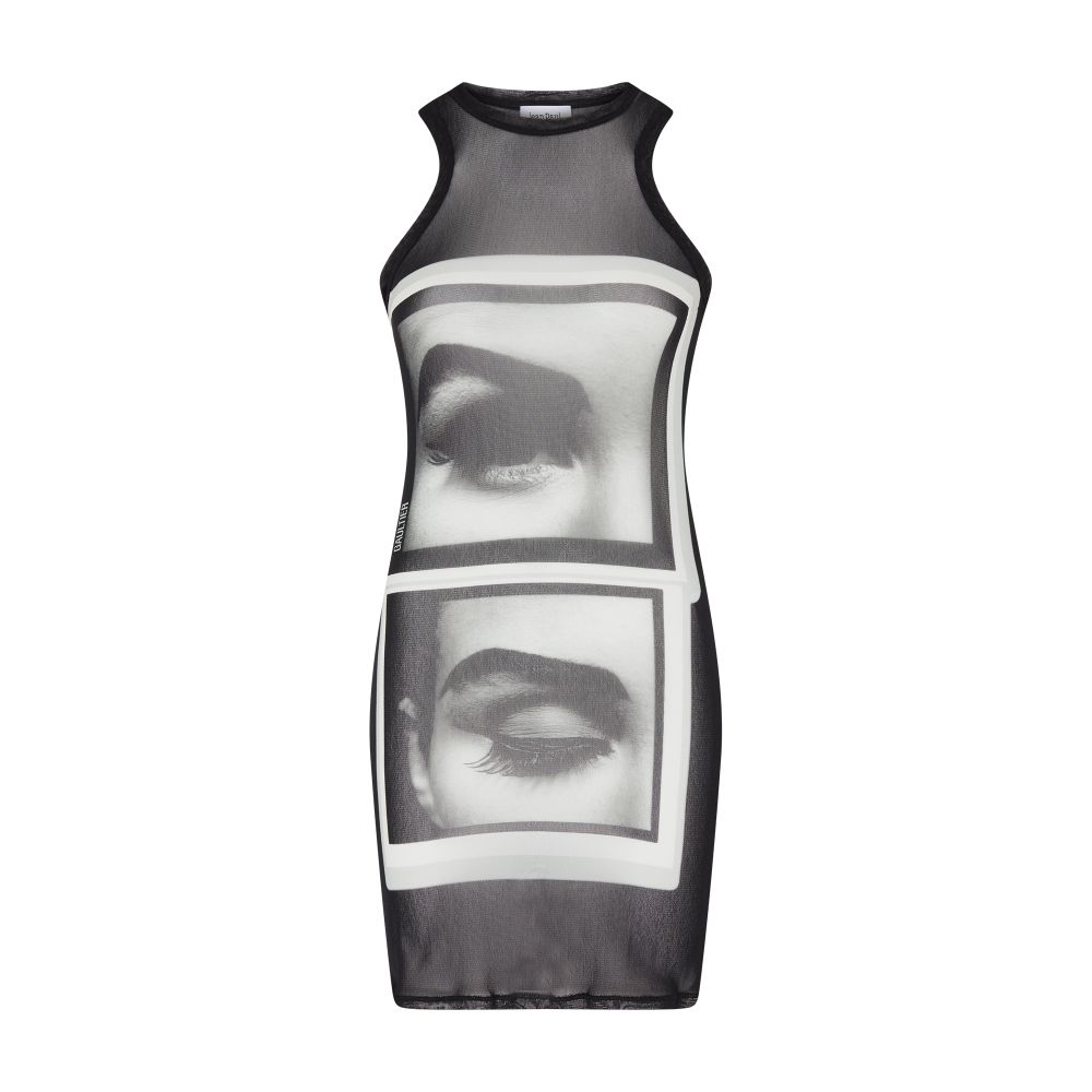 Jean Paul Gaultier The short eyes and lips dress