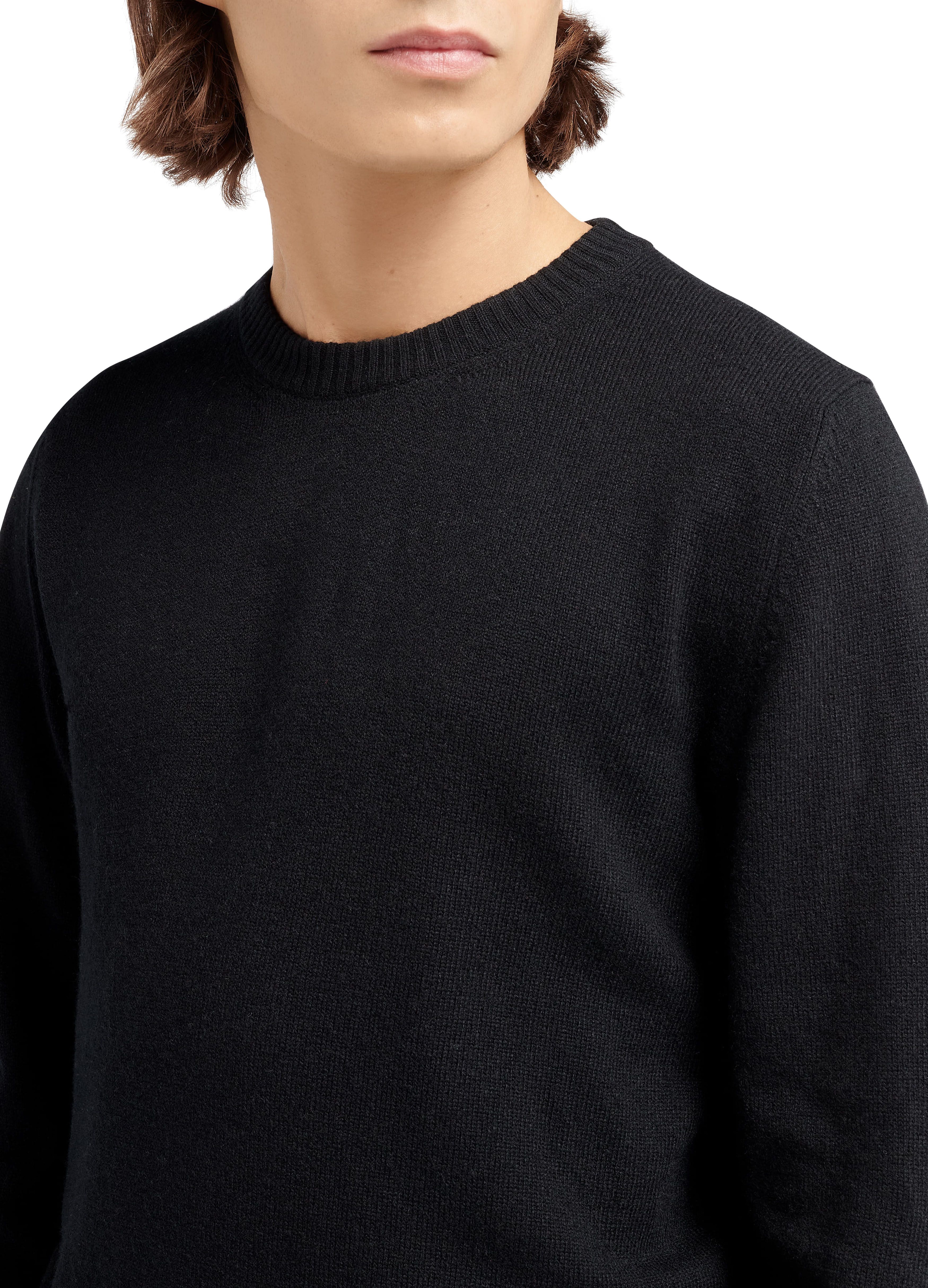 Barrie B Label round-neck cashmere jumper