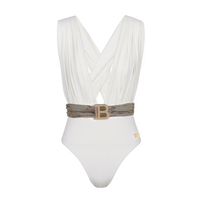 Balmain Belted swimsuit