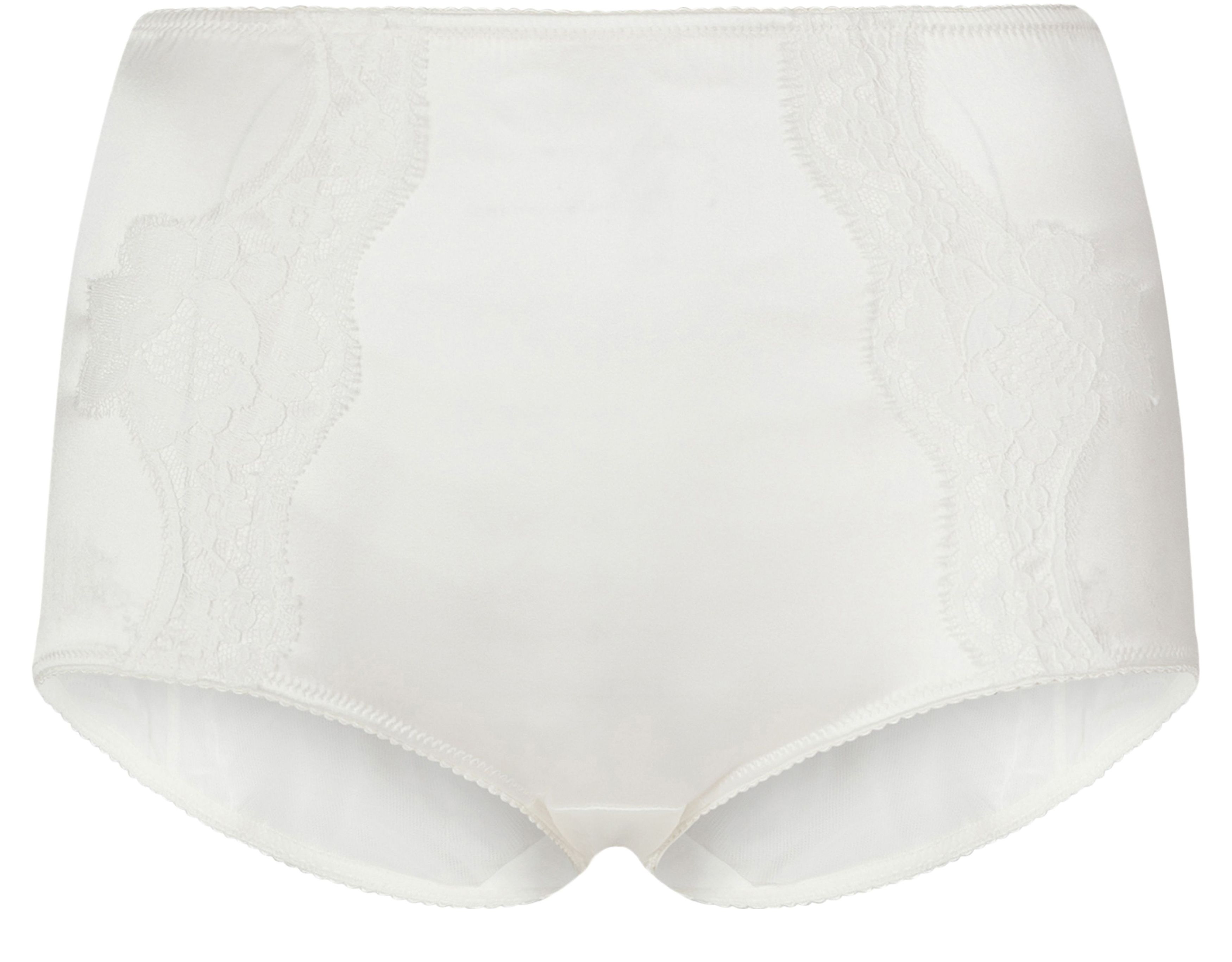 Dolce & Gabbana Satin high-waisted panties with lace details