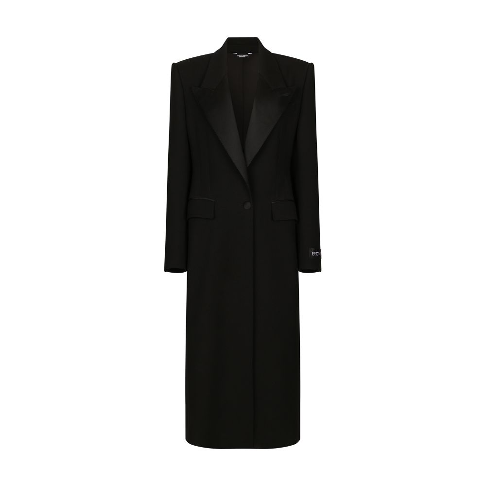 Dolce & Gabbana Long Tuxedo coat in wool