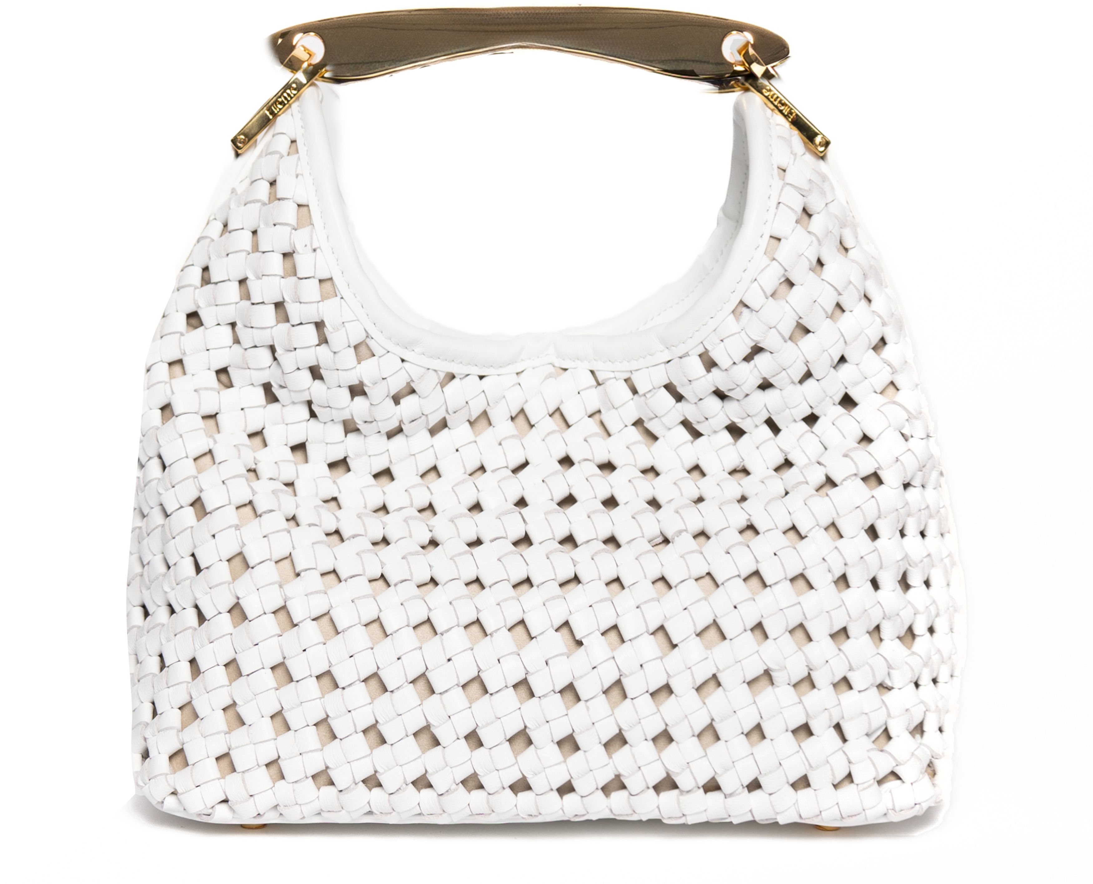 Elleme Boomerang small woven leather bag