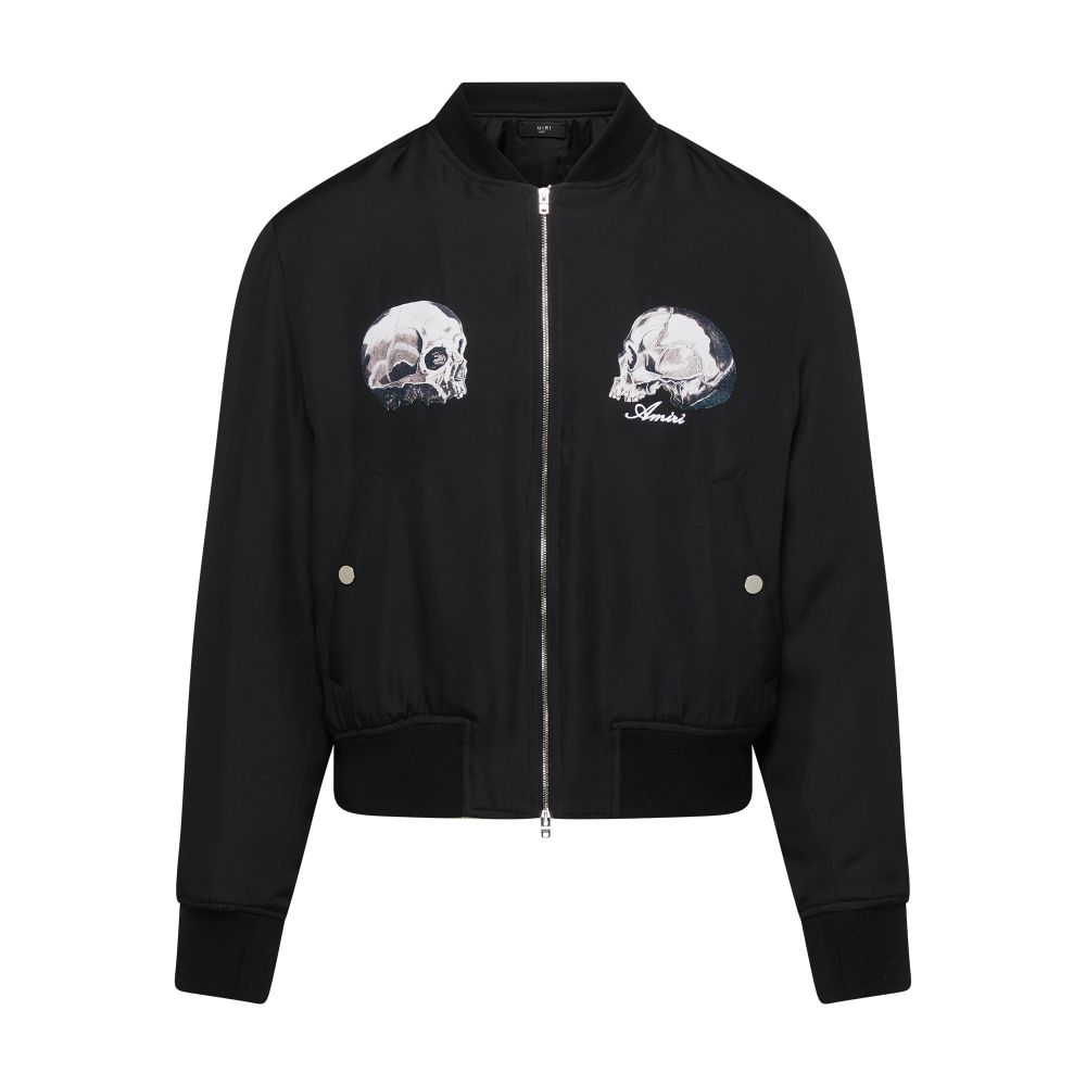 Amiri Dual skull bomber jacket