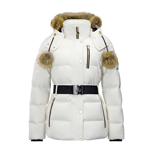 Moose Knuckles Gold cambria Puffer coat shearling