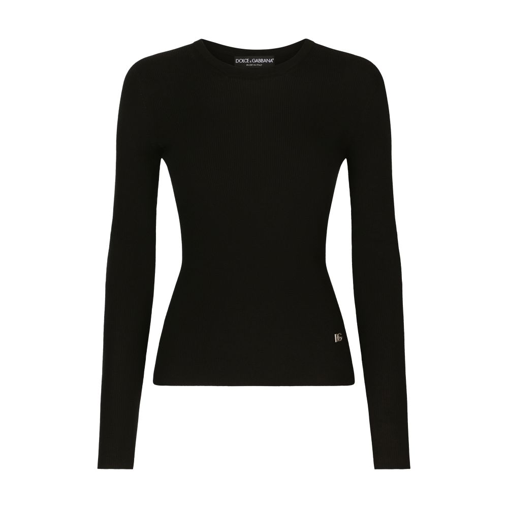 Dolce & Gabbana Ribbed cashmere and silk sweater