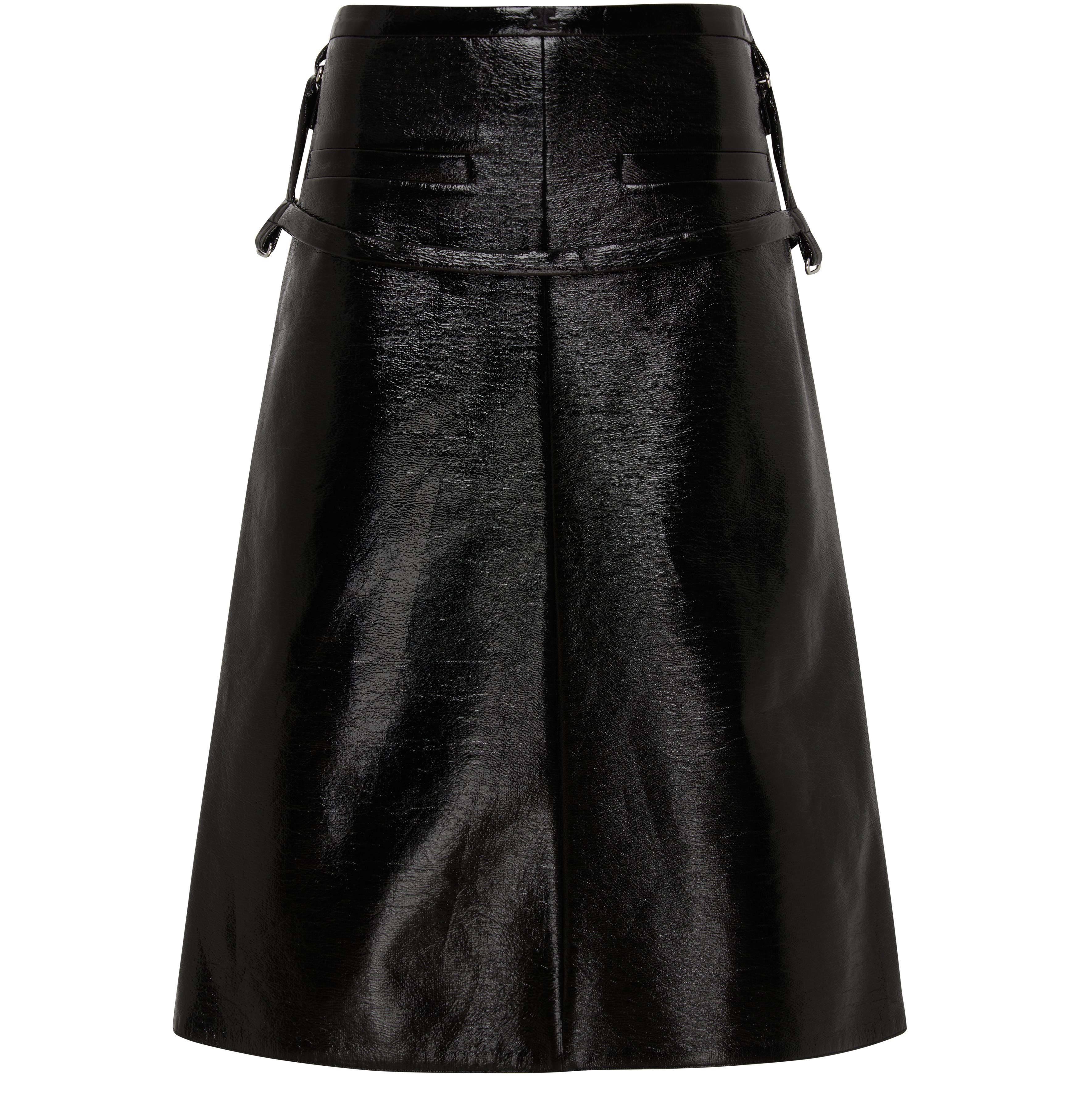 Courrèges One strap vinyl skirt