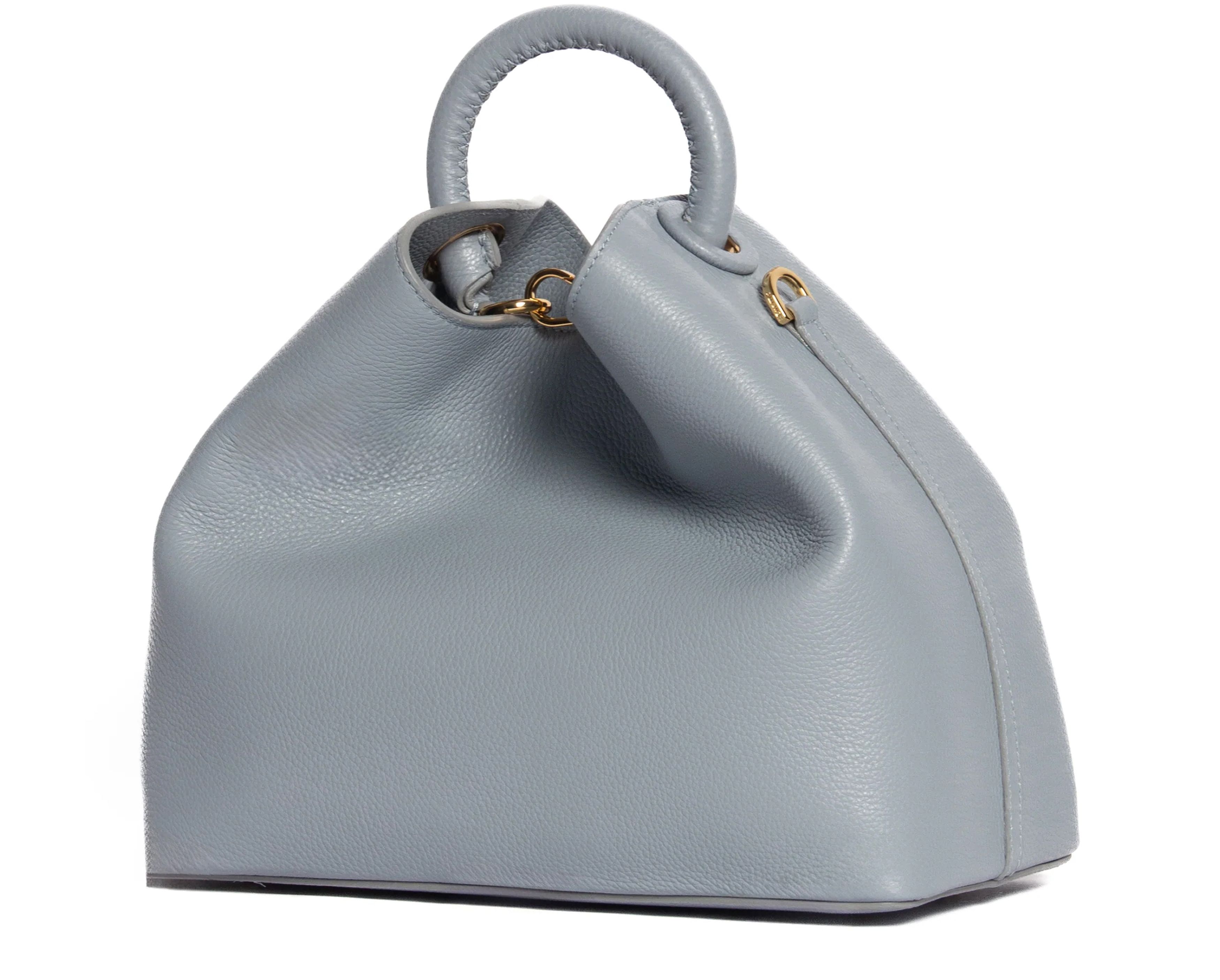 Elleme Raisin large pebbled leather bag