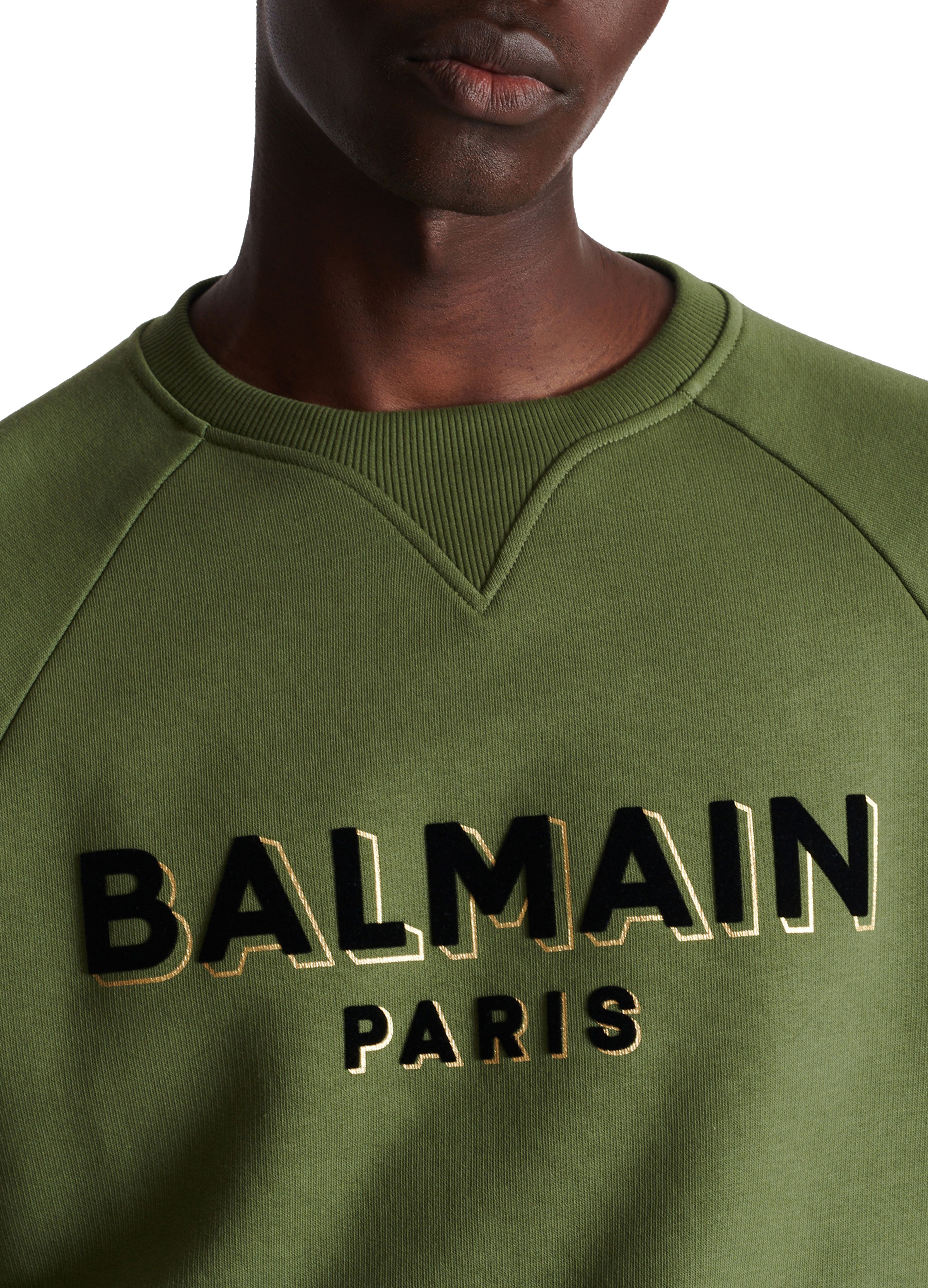 Balmain Flocked sweatshirt