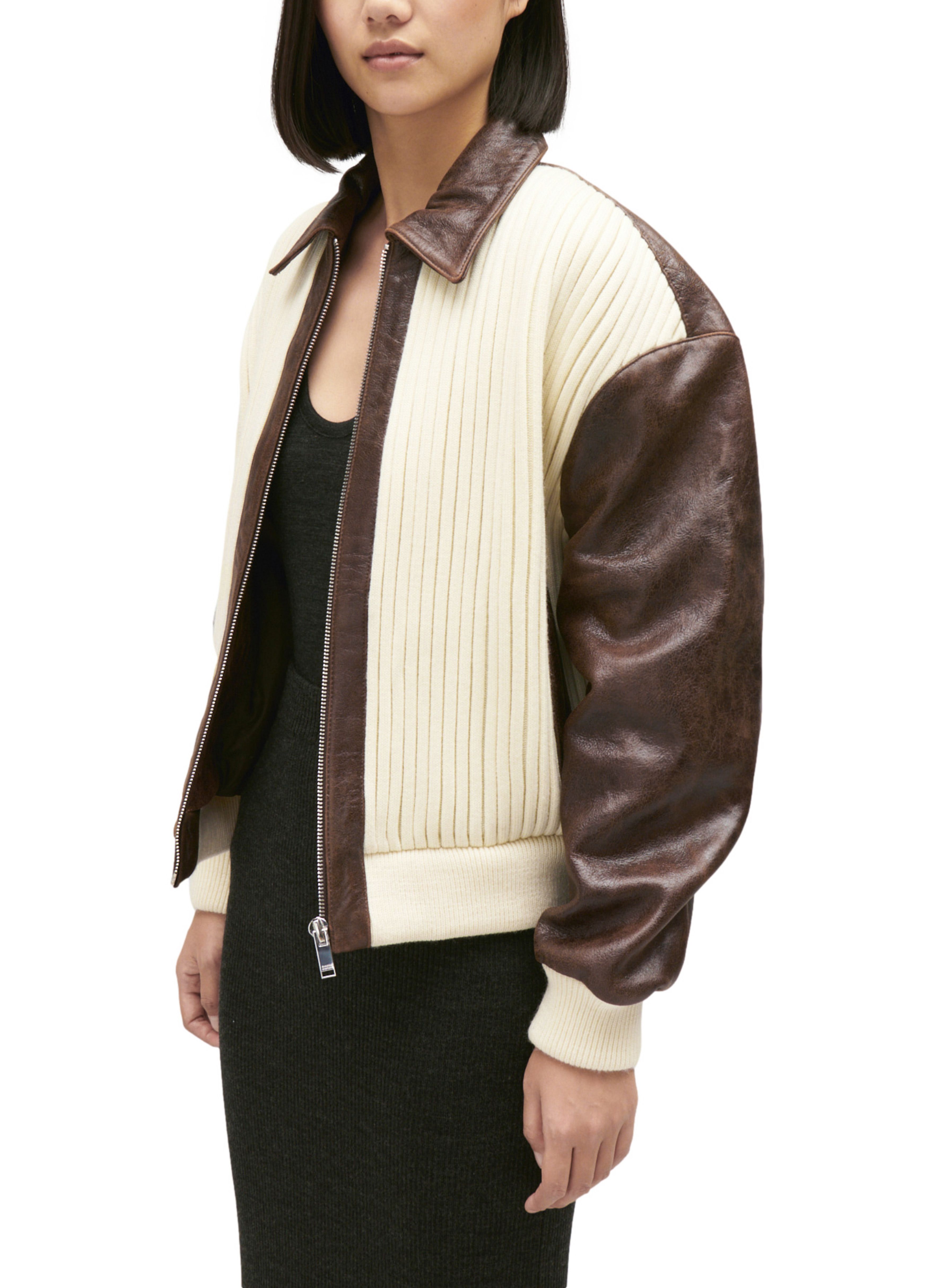  Two-tone bomber jacket