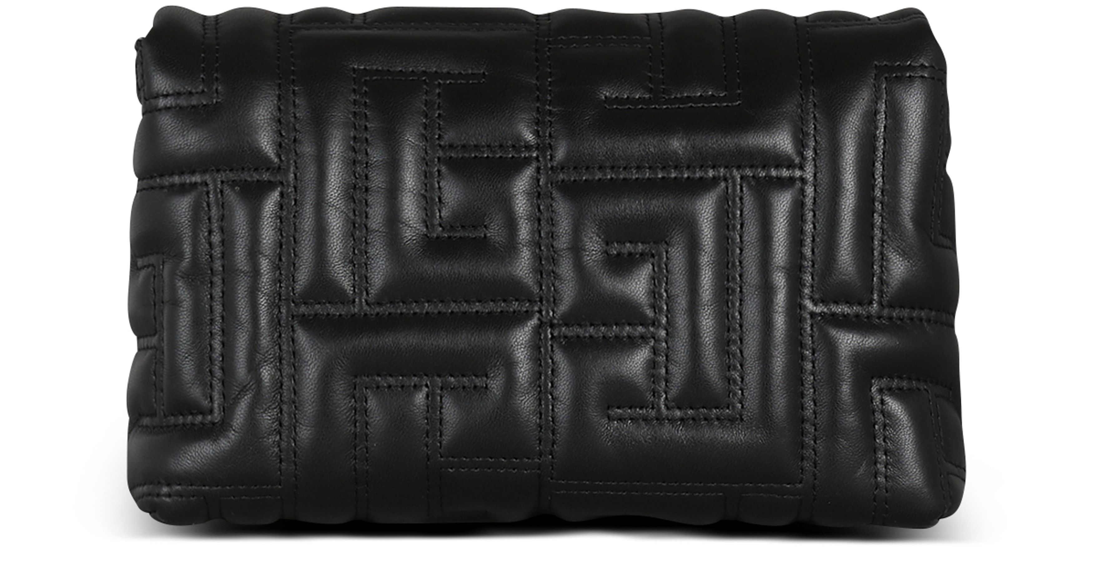 Balmain 1945 Soft mini bag in quilted leather