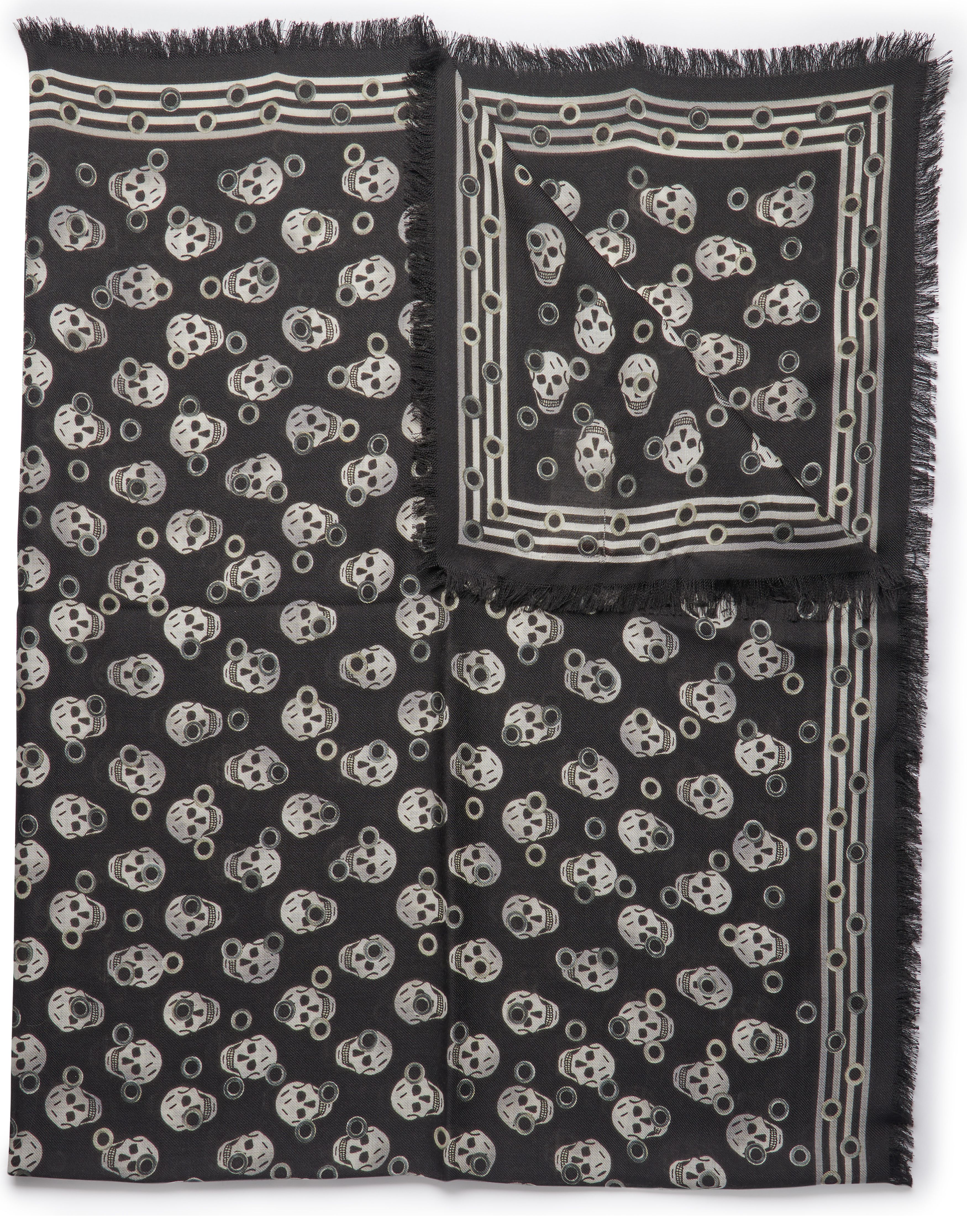 Alexander McQueen Eyelet Biker foulard