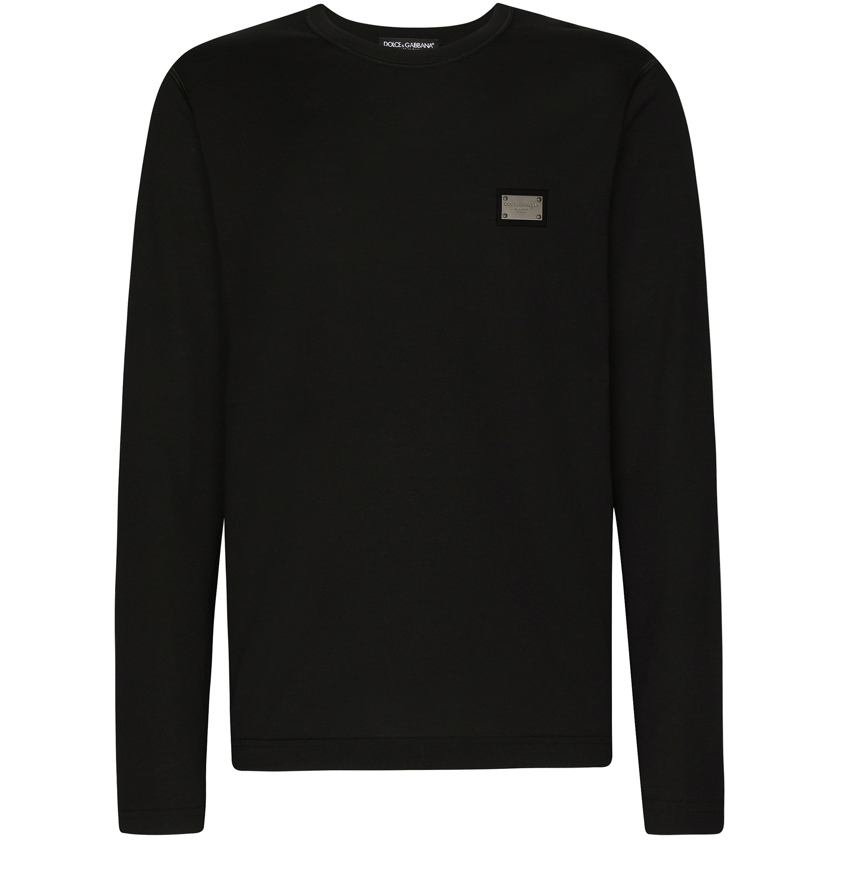 Dolce & Gabbana Long-sleeved T-shirt with logo tag